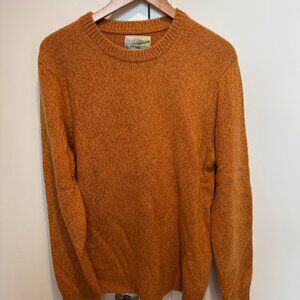 J Crew 100% Scottish Cashmere Sweater in Marled Goldenrod